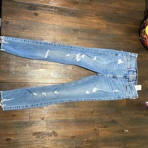 Hollister High Rise Crop Super Skinny